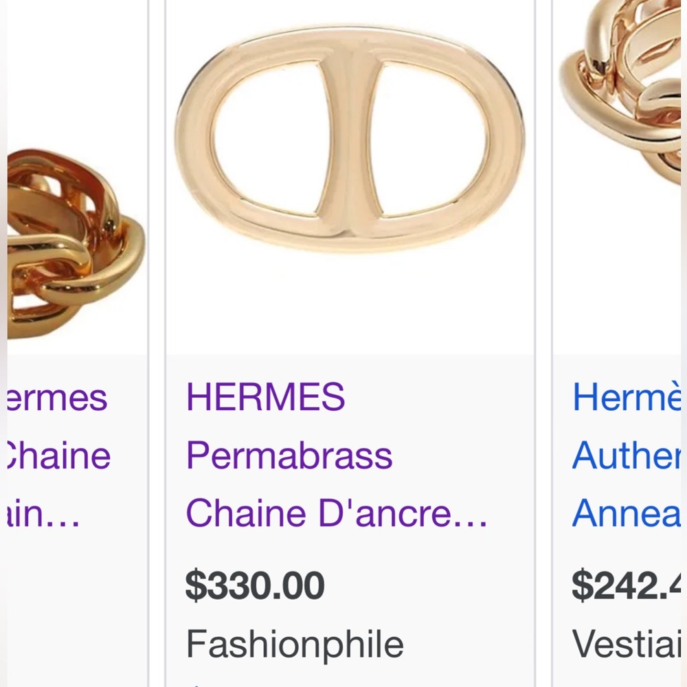 Hermes ring for scarf’s